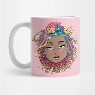 Reva Prisma knocked out face emoji Mug